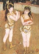 Pierre-Auguste Renoir Tva sma cirkusflickor USA oil painting artist